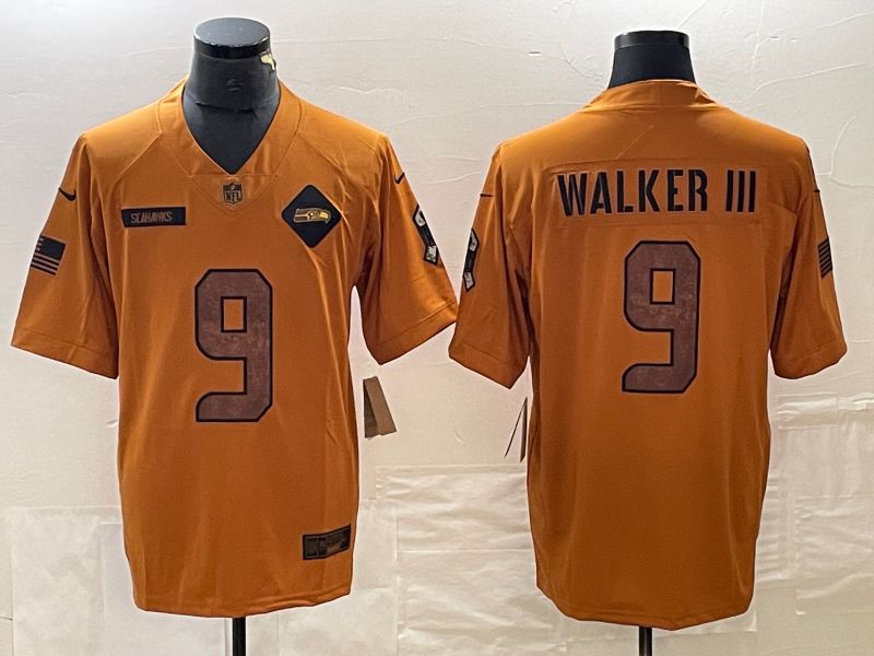 Men Seattle Seahawks #9 Walker iii brown Nike 2023 Salute To Service Limited NFL Jersey->indianapolis colts->NFL Jersey